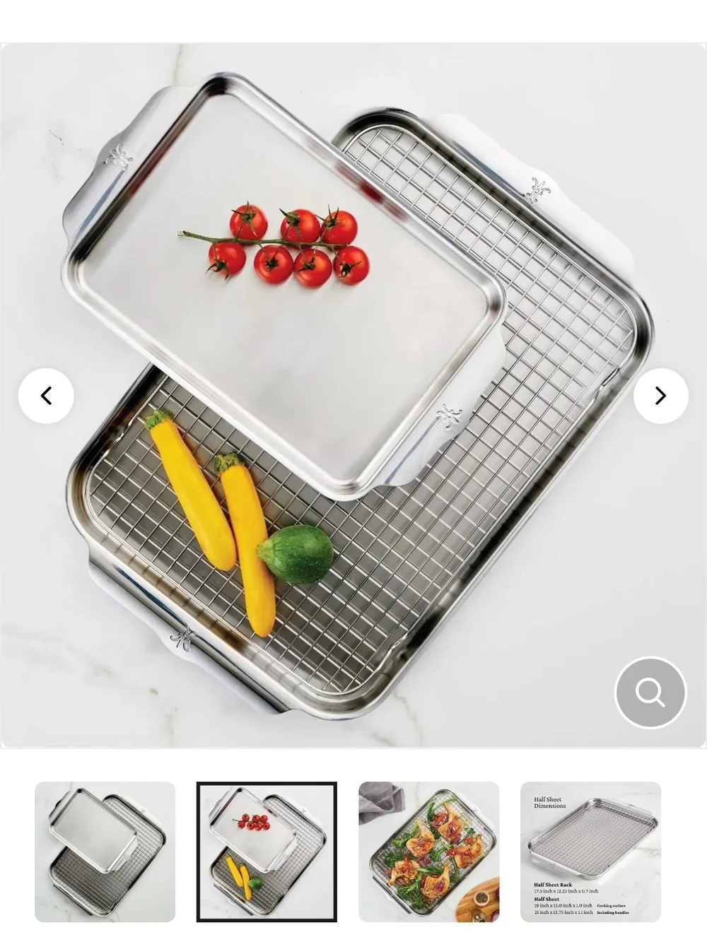 Not For Sale Hestan ovenbond 3 piece set quarter sheet pan half sheet pan